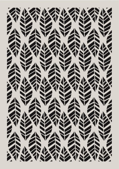 Szablon samoprzylepny 3D Wzór w Liście