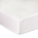 Prześcieradło satyna bawełniana z gumką biały 603/180x200