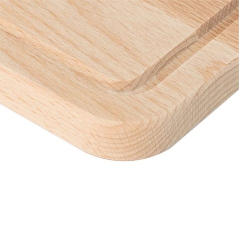 Drewniana Deska do Krojenia z rowkiem 30x20 - Buk