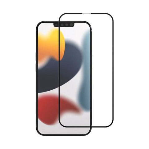 Crong 7D Nano Flexible Glass - Niepękające szkło hybrydowe 9H na cały ekran iPhone 13 / iPhone 13 Pro