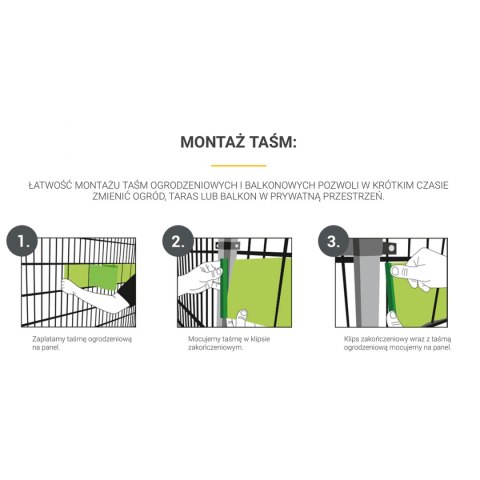 Klipsy ogrodzeniowe 10 szt Thermoplast® BRĄZOWE