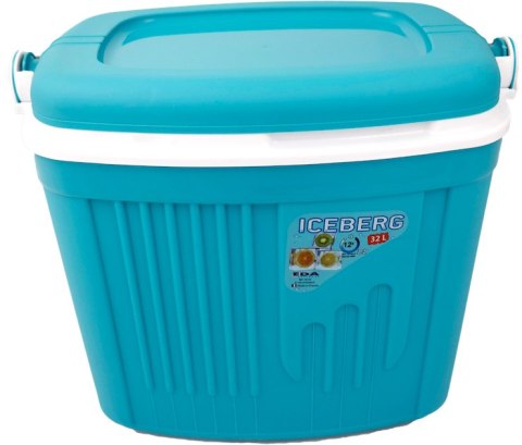 Lodówka turystyczna pasywna ICEBERG 32L na wkłady TURKUSOWA