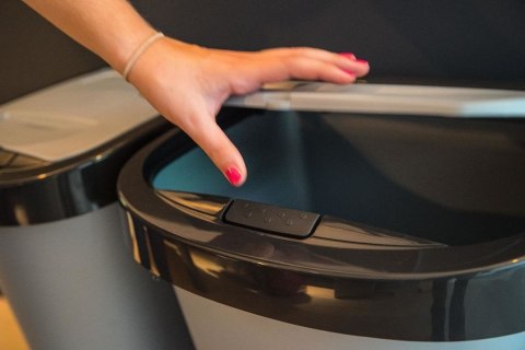 Kosz na śmieci 40L pojemnik do sortowania ANTRACYT