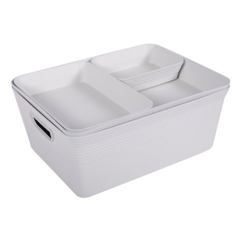 Pojemnik dekoracyjny 4,4L organizer RANGETTE BIAŁY