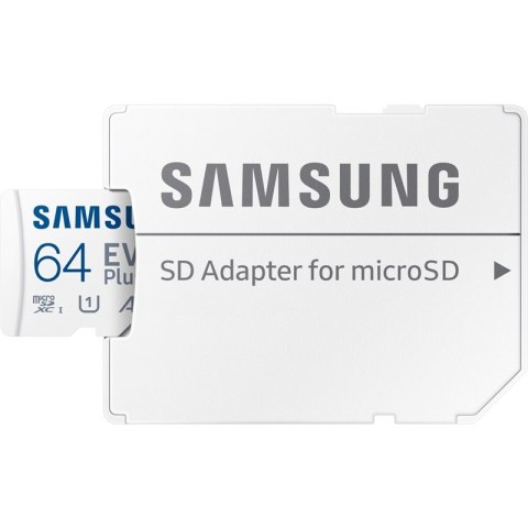 Samsung microSDXC EVO Plus - Karta pamięci 64 GB UHS-I U1 A1 V10 z adapterem