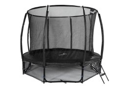 Trampolina Ogrodowa 312cm/10ft czarna Maxy Comfort PLUS Z Wewnętrzną siatką