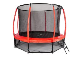 Trampolina Ogrodowa 312cm/10ft czerwona Maxy Comfort PLUS Z Wewnętrzną siatką