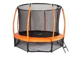 Trampolina Ogrodowa 312cm/10ft pomarańczowa Maxy Comfort Plus Z Wewnętrzną siatką