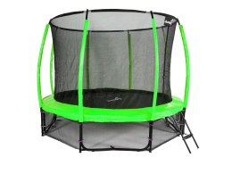Trampolina Ogrodowa 312cm/10ft jasno zielony Maxy Comfort PLUS z Wewnętrzną siatką