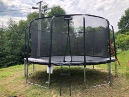 Trampolina Ogrodowa 487cm/16ft czarna Maxy Comfort Z Wewnętrzną siatką