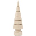 Choinka z drewna H: 12,5 cm D: 3,7 cm