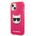 Karl Lagerfeld Choupette Head - Etui iPhone 13 (fluo różowy)