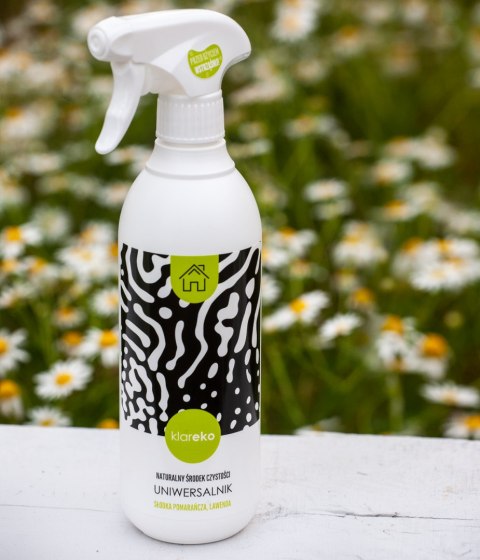 Płyn uniwersalny pomarańczowo-lawendowy butelka 500ml KLAREKO