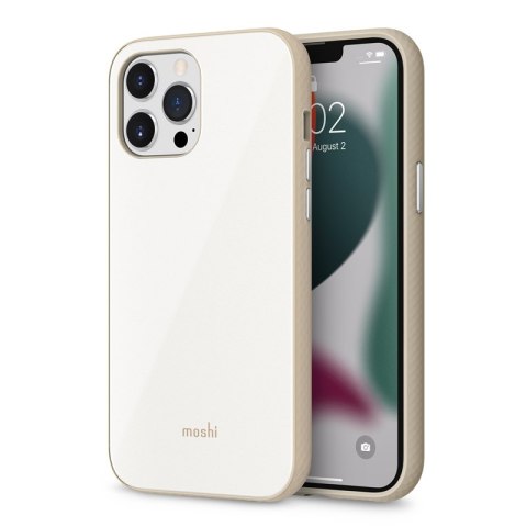 Moshi iGlaze - Etui iPhone 13 Pro Max (system SnapTo) (Pearl White)