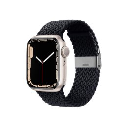 Crong Wave Band - Pleciony pasek do Apple Watch 42/44/45 mm (grafitowy)