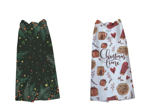 Komplet ścierek kuchennych MS HOME/2x38x60/CHRISTMAS/2