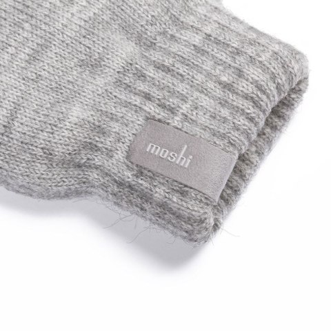 Moshi Digits Touchscreen Gloves - Rękawiczki dotykowe do smartfona (S) (Light Gray)
