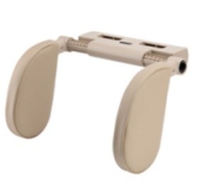 Zagłówek samochodowy poduszka podróżna oparcie na głowę szyje do samochodu regulowane beżowy