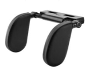 Zagłówek samochodowy poduszka podróżna oparcie na głowę szyje do samochodu regulowane czarny