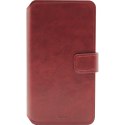 PURO Universal Wallet 360° - Uniwersalne etui obrotowe z kieszeniami na karty, rozmiar XL (czerwony)