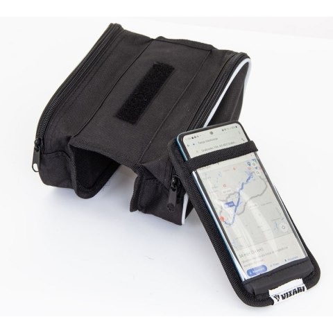 Sakwa torba rowerowa na ramę z etui na telefon K-076