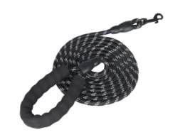 Smycz dla psa treningowa na lince wytrzymała odblaskowa 3m