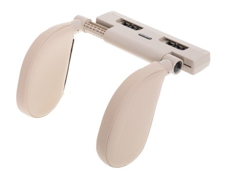 Zagłówek samochodowy poduszka podróżna oparcie na głowę szyje do samochodu regulowane beżowy